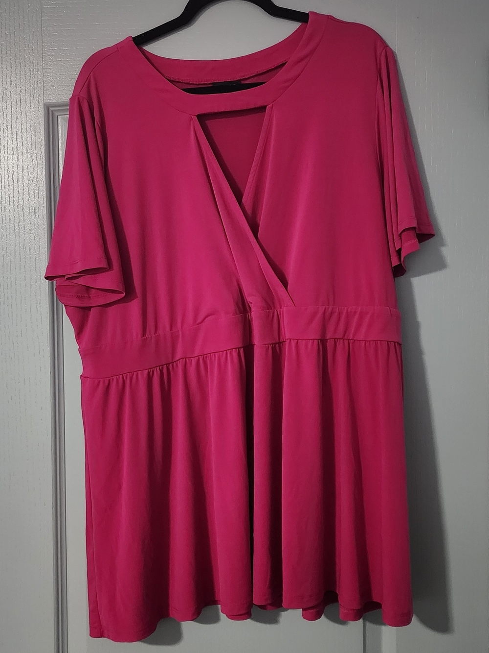 Women's Wrap-Style Short Sleeve Shirt